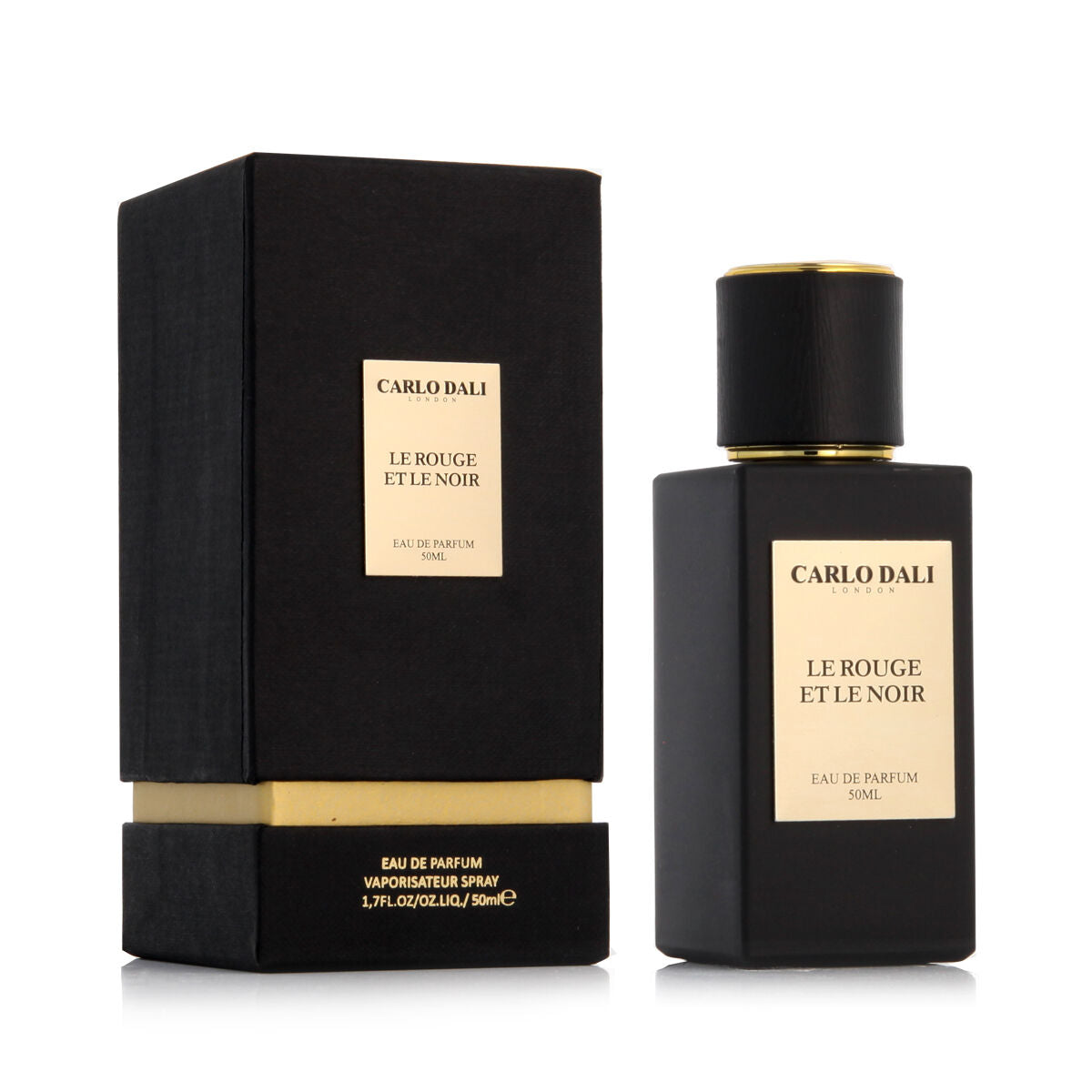 Carlo Dali Le Rouge Et Le Noir Eau de Parfum 50 ml black and golden package