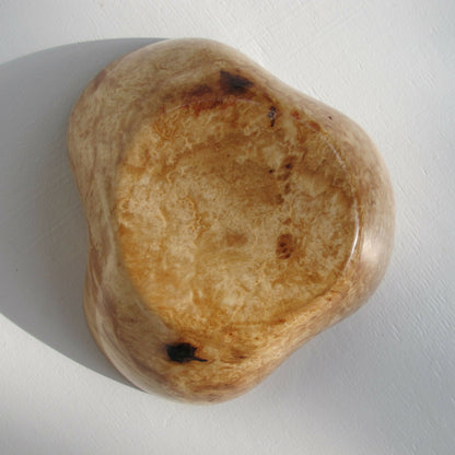 Burl wood small bowl