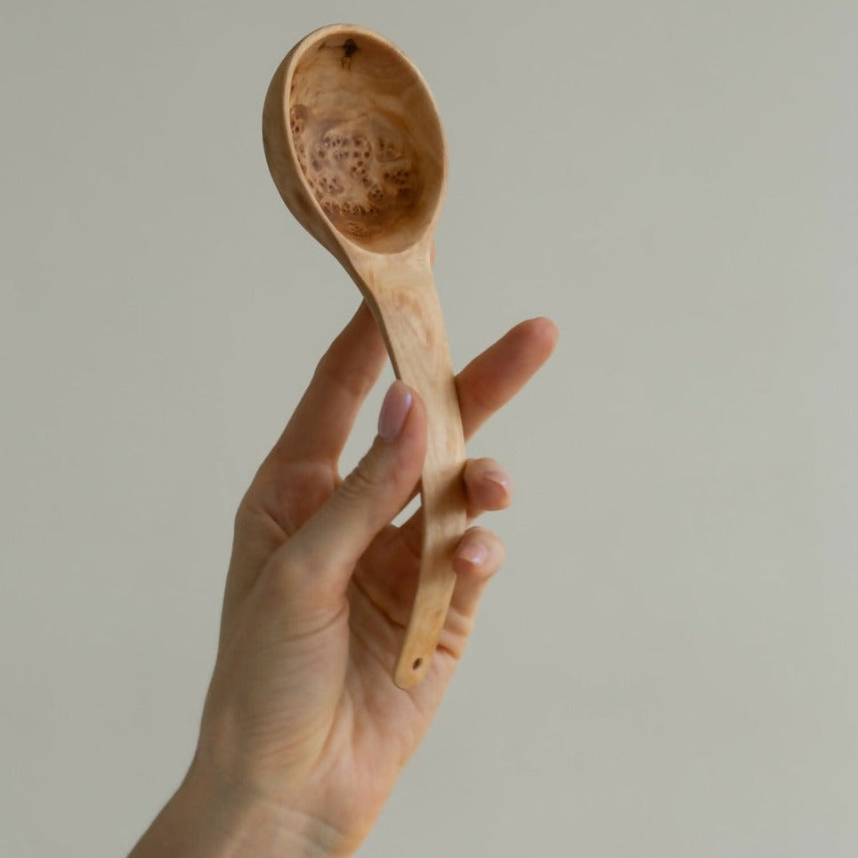 burl wood spoon 