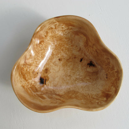 Burl wood small bowl