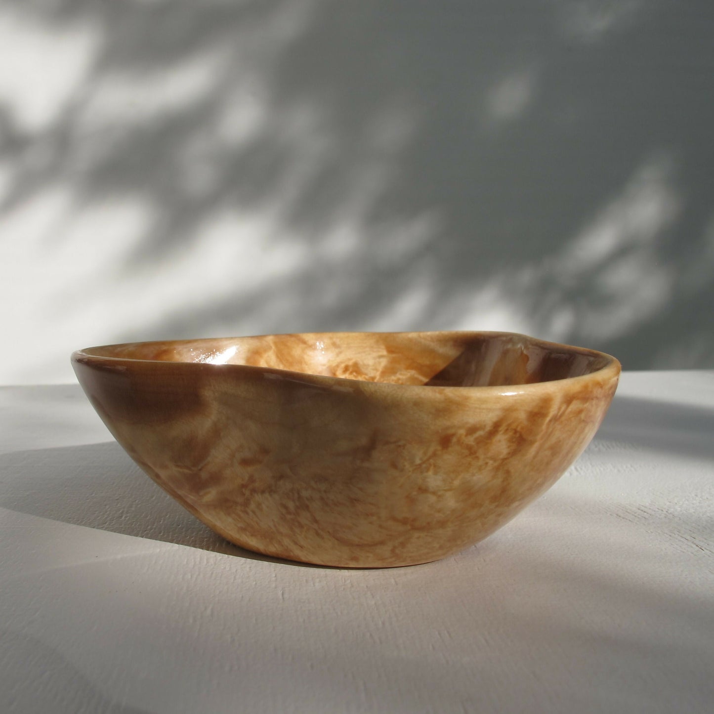 Burl wood small bowl