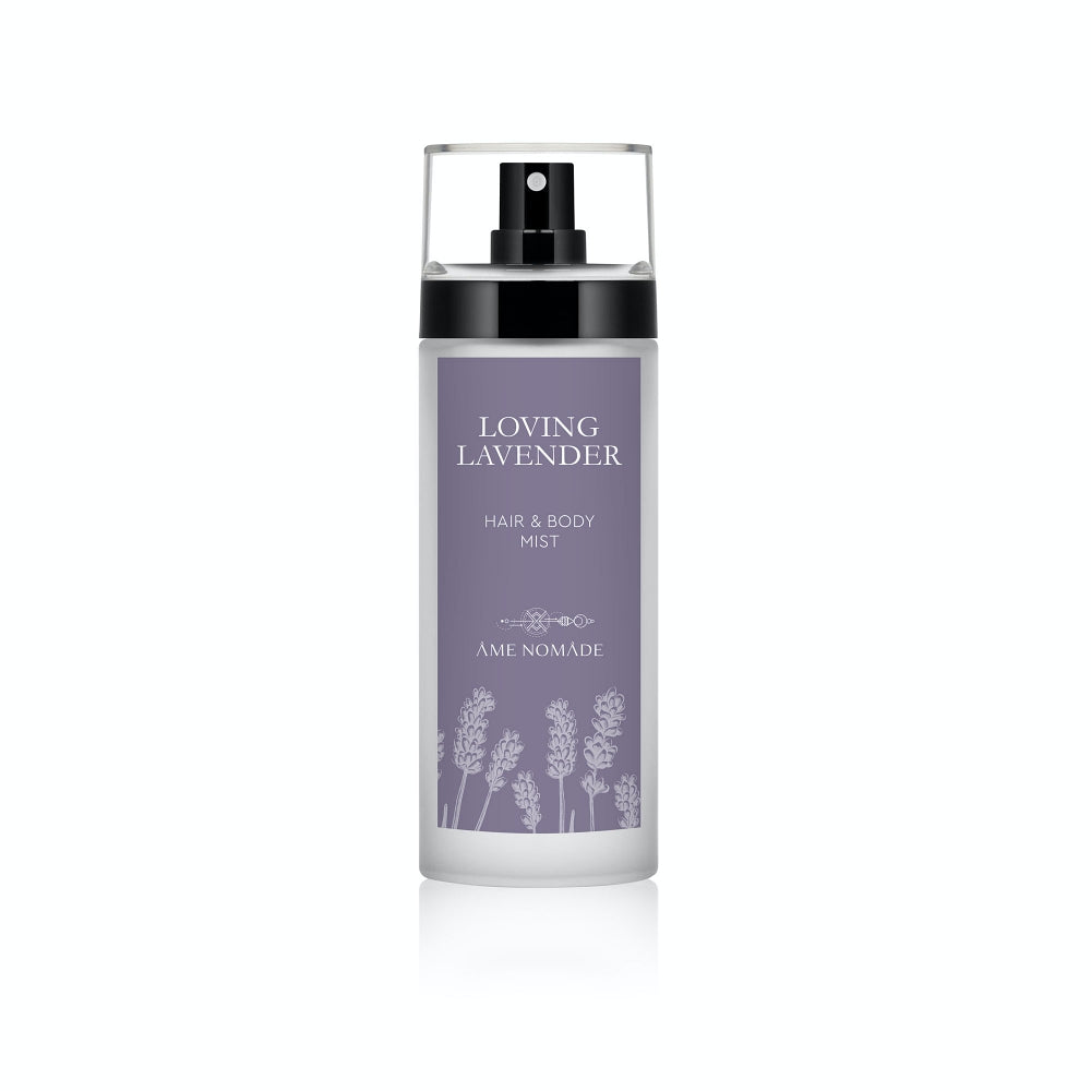 AME NOMADE Loving Lavender elegant hair & body mist spray bottle 150 ml