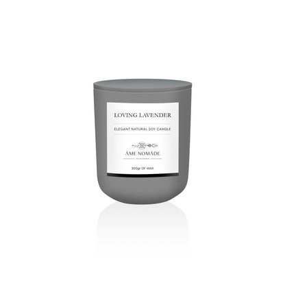 AME NOMADE Loving Lavender elegant natural soy candle