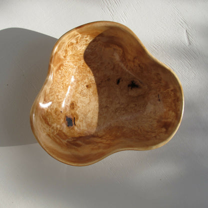 Burl wood small bowl