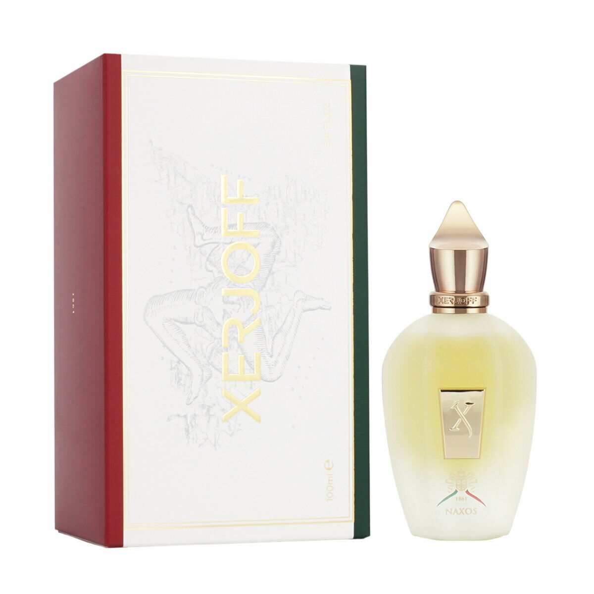 Xerjoff XJ 1861 Naxos Eau de Parfum 100 ml red white and green package