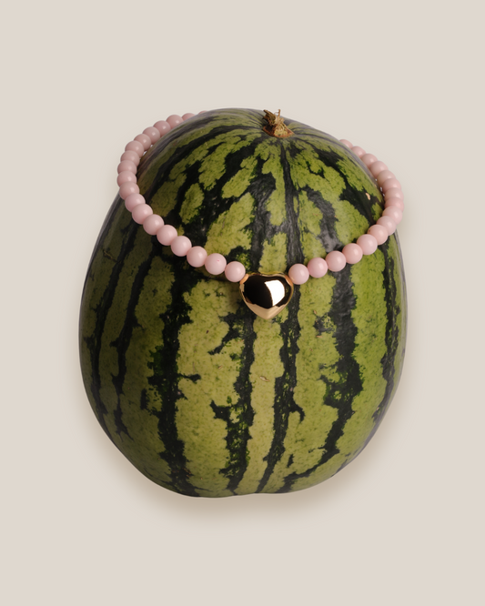 necklace on a watermelon 