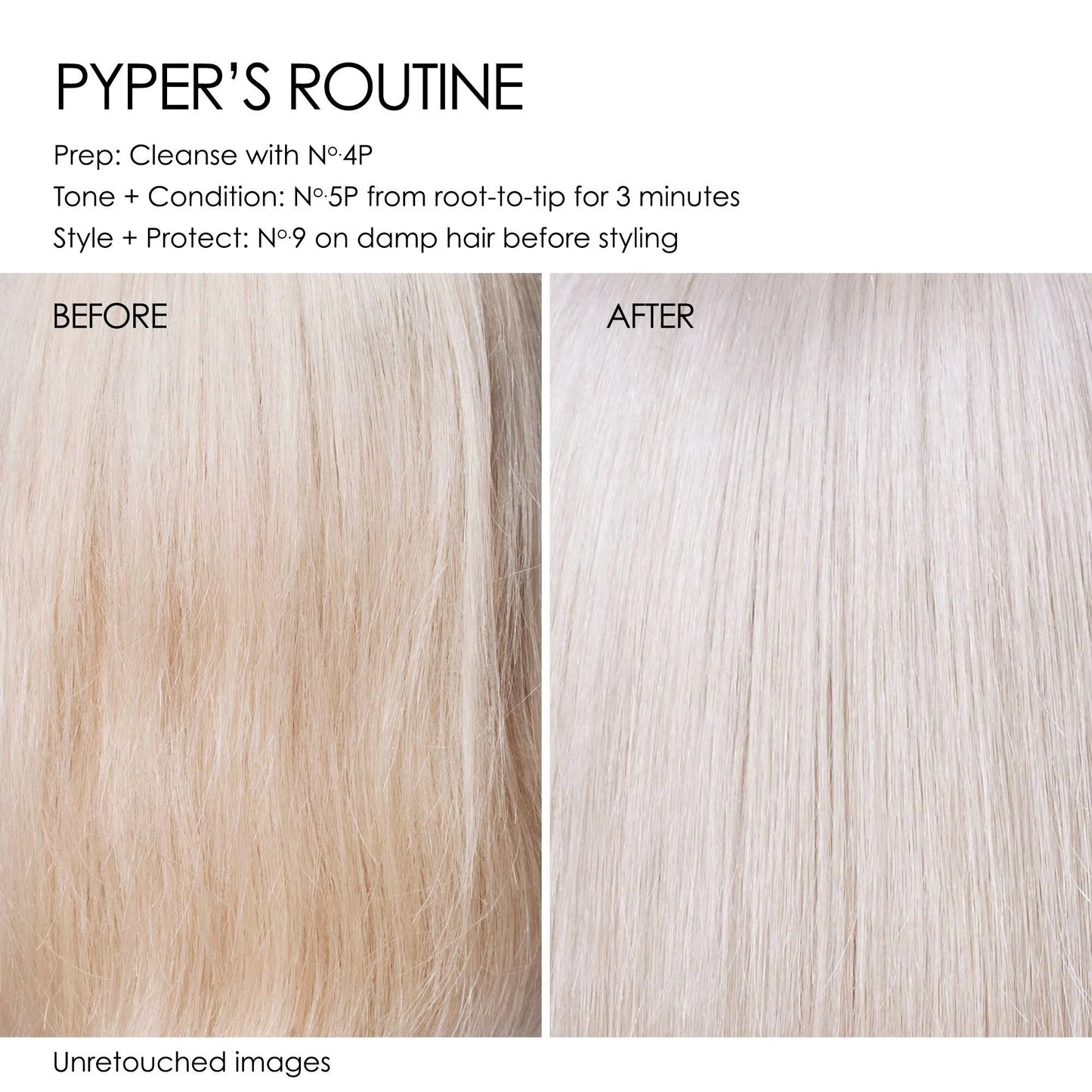 Olaplex N5 Bond Maintenance Conditioner 100 ml before after