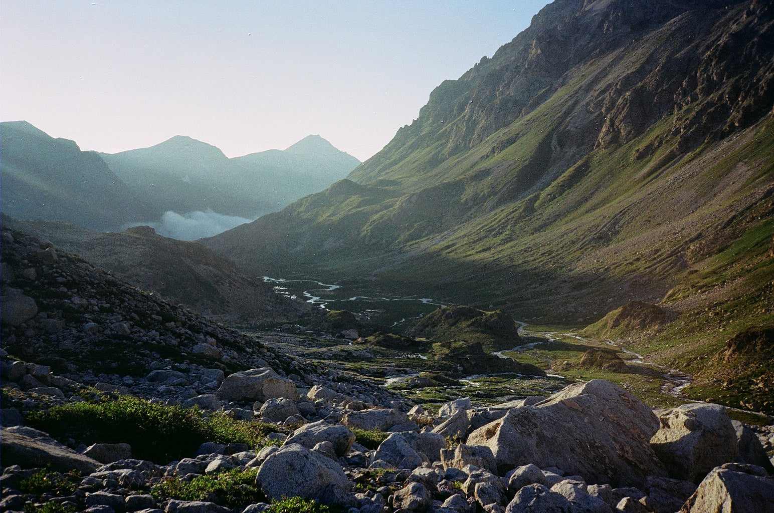 mountain landscape with a river