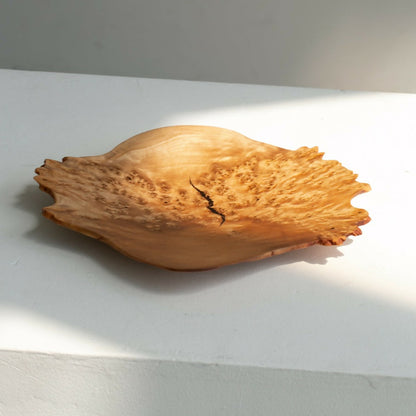 Ultra thin decorative wood dish MASK