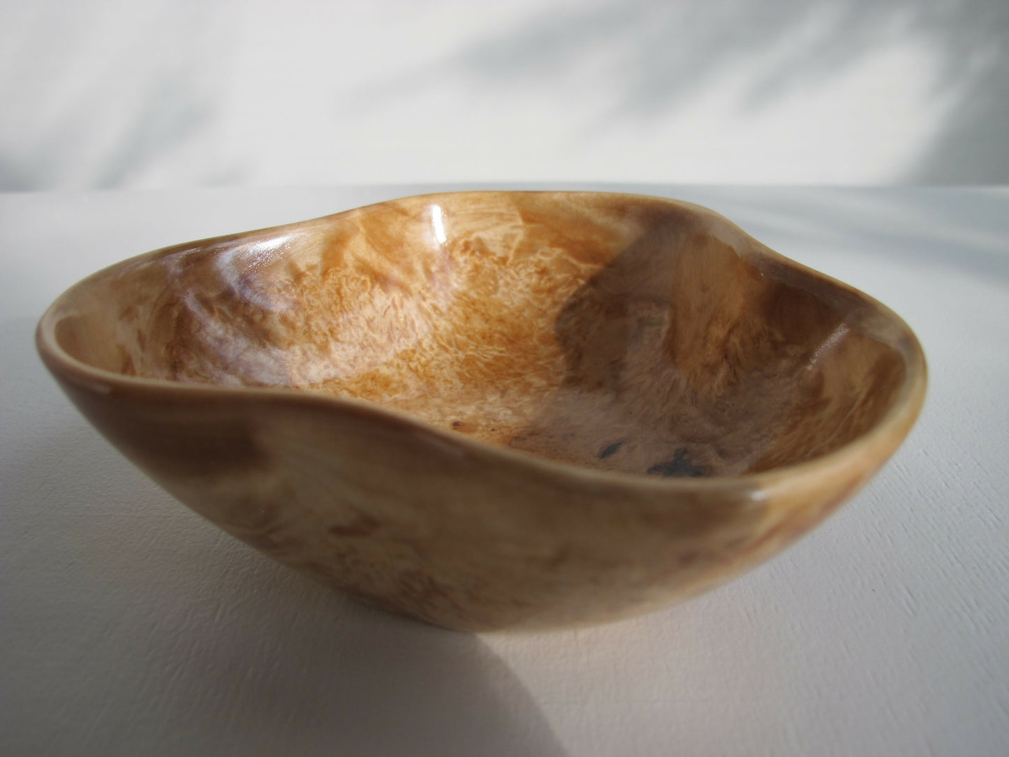 Burl wood small bowl